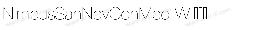 NimbusSanNovConMed W字体转换